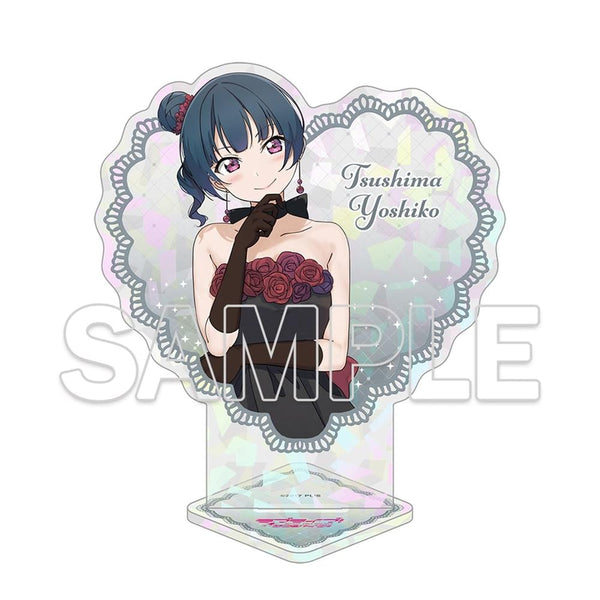 "Love Live! Sunshine!!" Heart-Shaped Glitter Acrylic Stand: Aqours Yoshiko