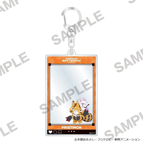 "DIGIMON BEATBREAK" Acrylic Keychain (Frame Type) Festival Edition: Pristimon