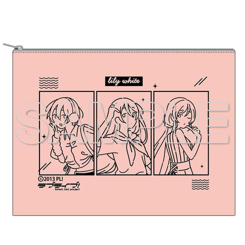『ラブライブ!』お散歩は季節をまとって。 キャンバスポーチ lily white
