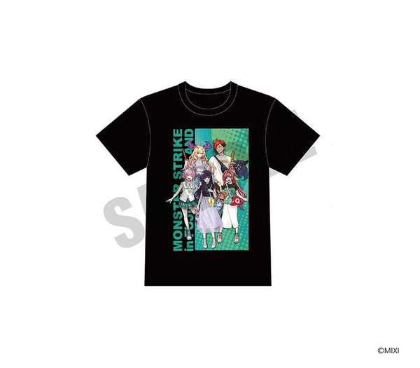 "Monster Strike" T-shirt: Fuji-Q Highland Edition (Black)