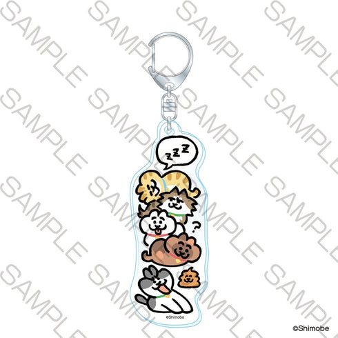 『ねことしもべ』ちょっとロングなアクリルキーホルダー しゅうごう