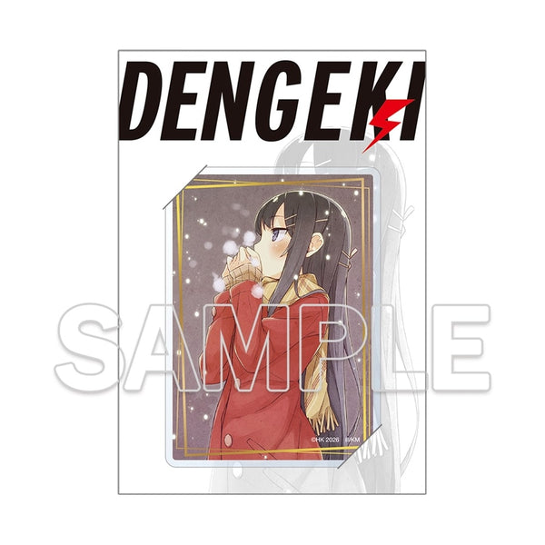 『青春ブタ野郎シリーズ』箔押しアクリルカード 桜島麻衣(冬)