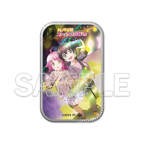 《Love Live! 虹咲學園校園偶像同好會》方形徽章 侑&璃奈