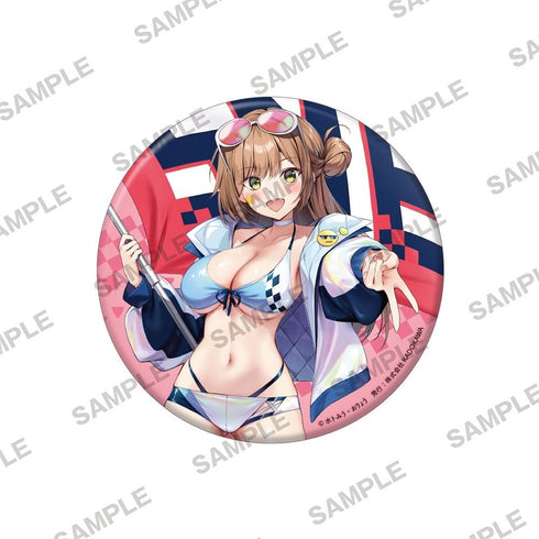 『純情ギャルはカノジョじゃないのに』ビッグホログラム缶バッジ 外ヶ浜凛々亜 レースクイーンVer.