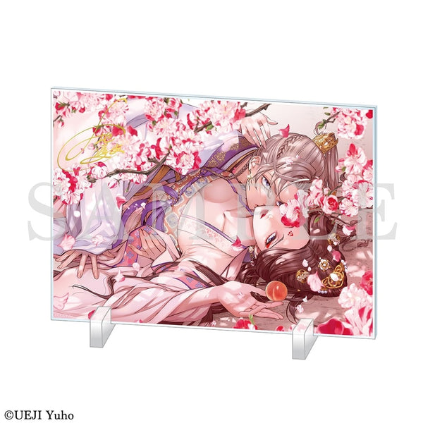 "The Immortal Peach Maiden: A Sacrifice to the Imperial Court" Foil-Stamped Acrylic Panel with Reproduced Signature A