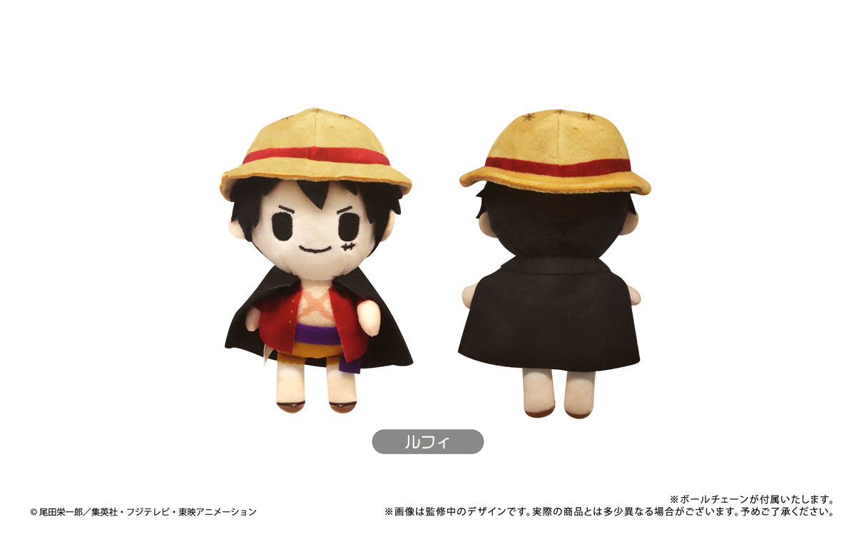 【正規品】ワンピース　ぷちふわぬいぐるみ　ルフィ　など　５種セット ワンピース ONE PIECE』ぷちふわぬいぐるみVol.5 ルフィ – Anime