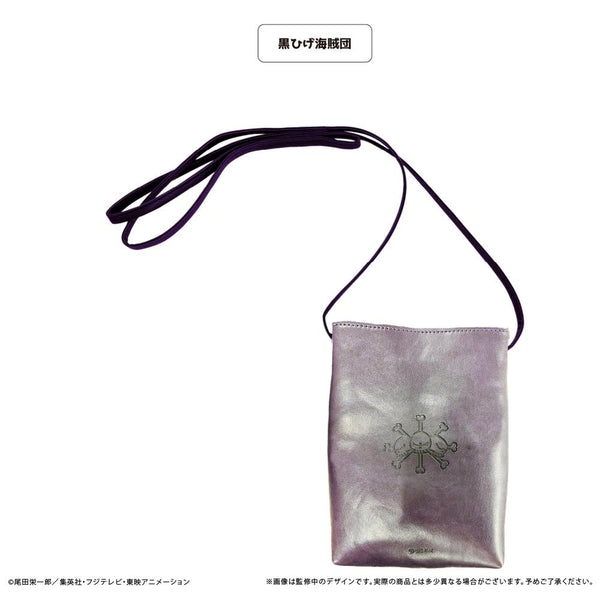 『ONE PIECE』レザースマホショルダー 黒ひげ海賊団