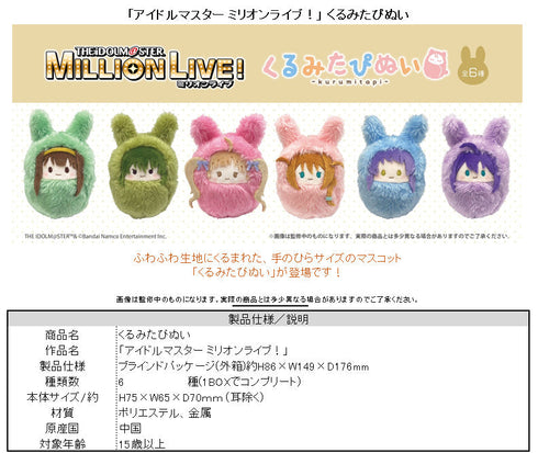 『アイドルマスター ミリオンライブ!』くるみたぴぬい【BOX】