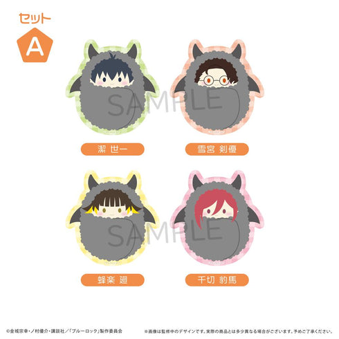『ブルーロック』くるみたぴぬいステッカーセット(悪魔Ver.) A