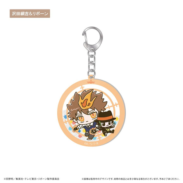 『家庭教師ヒットマンREBORN!』グリッターアクリルキーホルダー 沢田綱吉&リボーン
