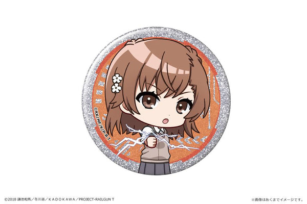 『とある科学の超電磁砲T』グリッター缶バッジ 01 御坂美琴
