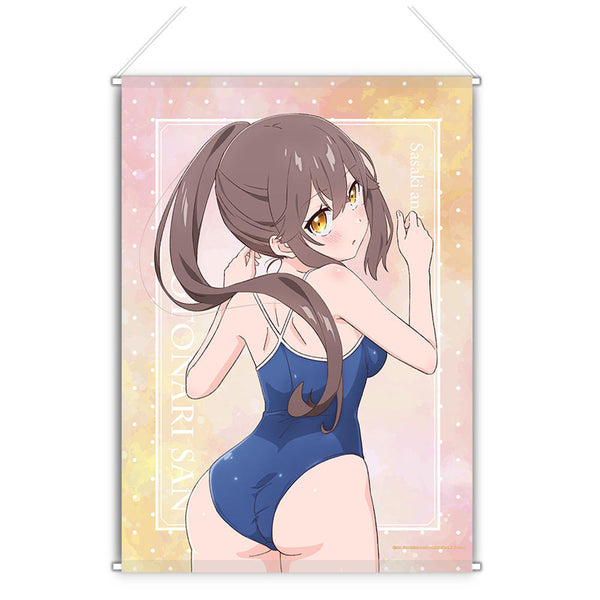 『佐々木とピーちゃん』【描き下ろし】B2タペストリー お隣さん(水着)【202610再販】
