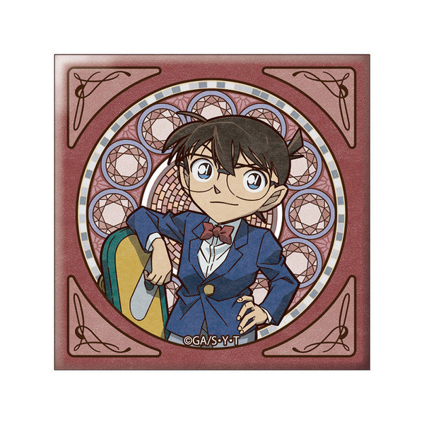 『名探偵コナン』(アールヌーボー) スクエア缶バッジ コナン【202507再販】