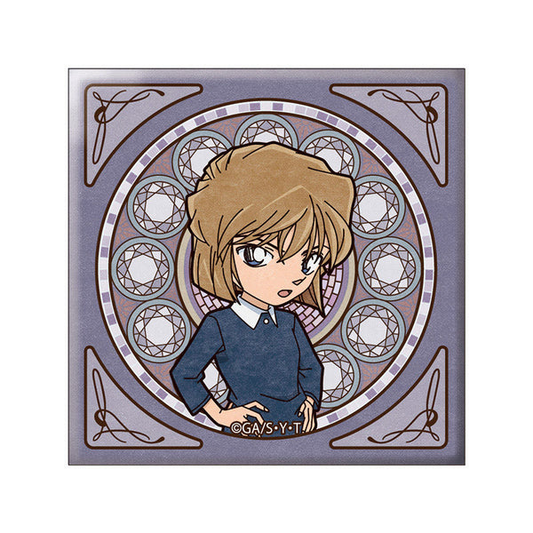 『名探偵コナン』(アールヌーボー) スクエア缶バッジ 灰原 哀【202507再販】