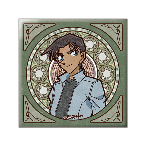 『名探偵コナン』(アールヌーボー) スクエア缶バッジ 服部 平次【202507再販】