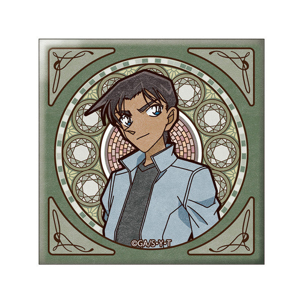 『名探偵コナン』(アールヌーボー) スクエア缶バッジ 服部 平次【202507再販】