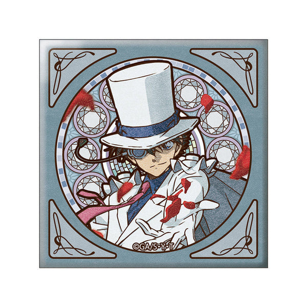 『名探偵コナン』(アールヌーボー) スクエア缶バッジ 怪盗キッド【202507再販】