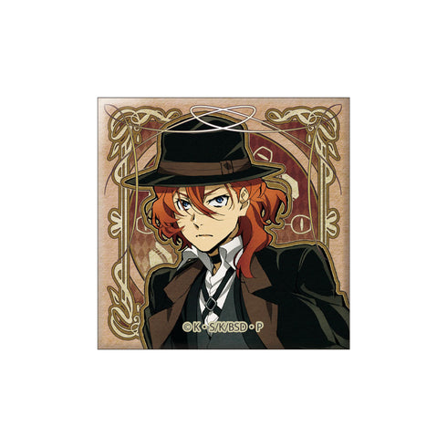 『文豪ストレイドッグス』アールヌーボーアート スクエア缶バッジ vol.2 中原中也【202505再販】