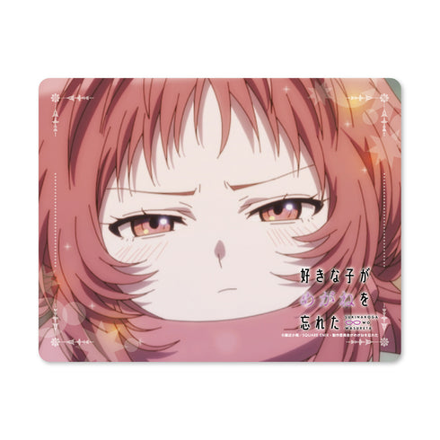 『好きな子がめがねを忘れた』裸眼の距離マウスパッド 冬の日