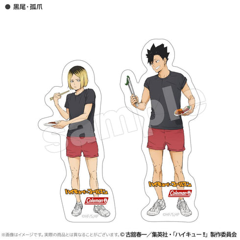 『ハイキュー!!×Coleman』合宿BBQ 耐水ステッカーセット 黒尾・孤爪