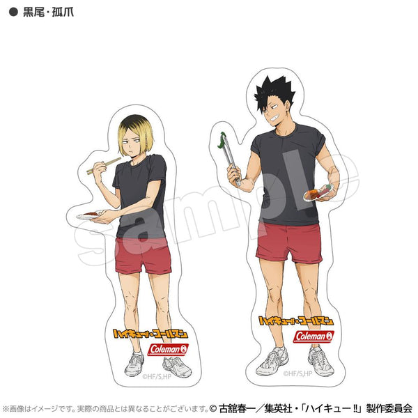 『ハイキュー!!×Coleman』合宿BBQ 耐水ステッカーセット 黒尾・孤爪