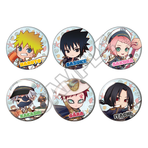 『NARUTO -ナルト- 疾風伝』petitry マリンルック 缶バッジ 全6種【BOX】【202610再販】