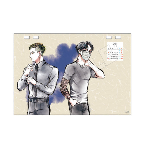 『来世は他人がいい』水墨画アート デスクカレンダー 2025