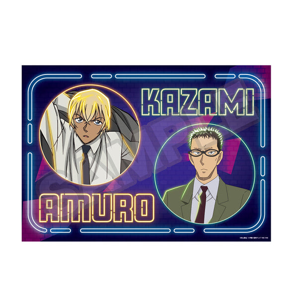 『名探偵コナン』Neon Light A3クリアポスター 安室透&風見裕也