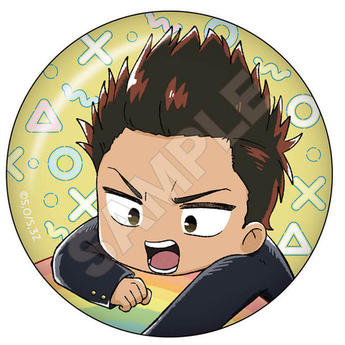 『3年Z組銀八先生』虹 グリッター缶バッジ【BOX】