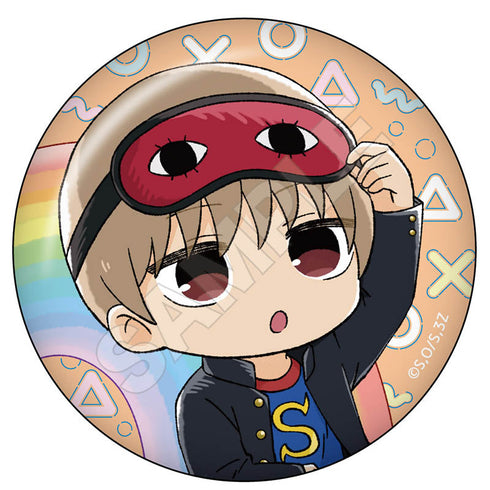 『3年Z組銀八先生』虹 グリッター缶バッジ【BOX】