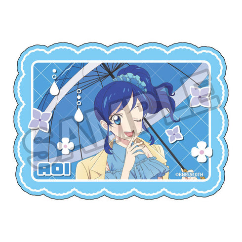 『アイカツ! 10th STORY ~未来へのSTARWAY~』雨の日 ダイカットステッカー 霧矢あおい
