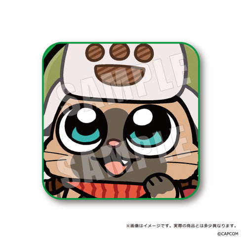 『モンスターハンターワイルズ×ぶくぶ』ふぇいすタオル 02 オトモアイルー ホープ装備