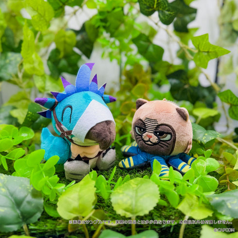『モンスターハンターワイルズ×ぶくぶ』ぬいぐるみマスコット オトモアイルー エグド装備