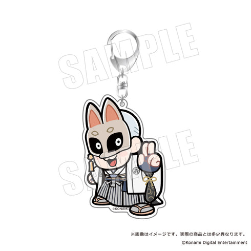 《SILENT HILL × 布庫布》大尺寸壓克力鑰匙圈 05 戴狐面具的男人 急急如律令
