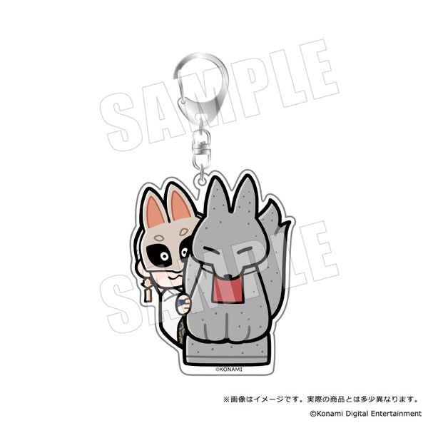 《SILENT HILL × 布库布》大号亚克力钥匙扣 08 戴狐面具的男人 守护