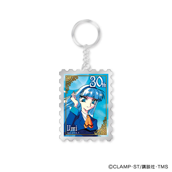 『魔法騎士レイアース』切手風メタルキーホルダー 海
