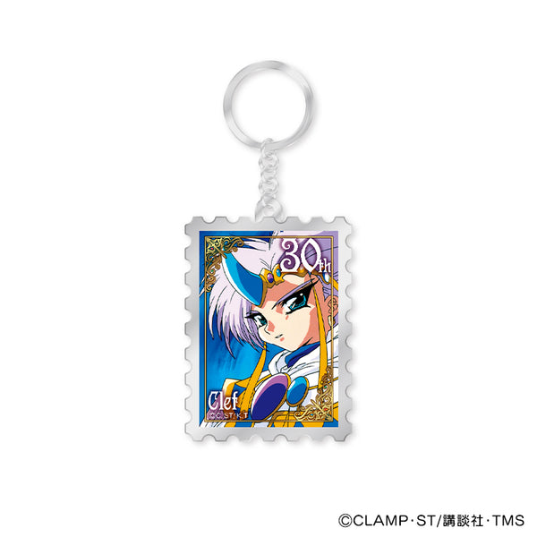『魔法騎士レイアース』切手風メタルキーホルダー クレフ