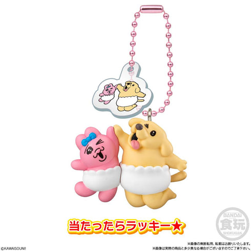 『おぱんちゅうさぎとわんころマスコット』【食玩】ビスケットつき【BOX】