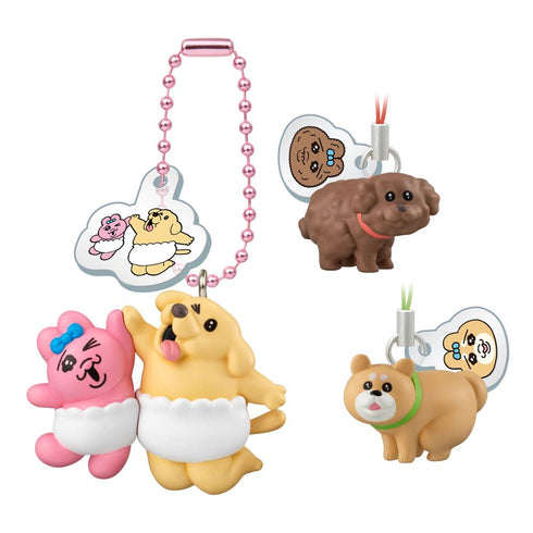 『おぱんちゅうさぎとわんころマスコット』【食玩】ビスケットつき【BOX】