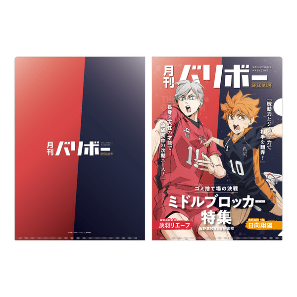 『ハイキュー!!』 A4クリアファイル 月刊バリボー第2弾(日向翔陽・灰羽リエーフ)