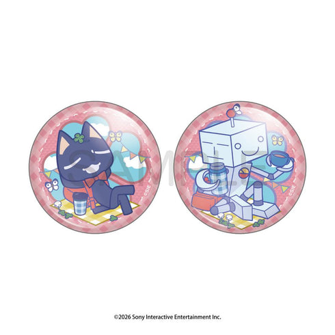 『どこでもいっしょ』ピクニックでもいっしょ 缶バッジセット クロ&スズキ