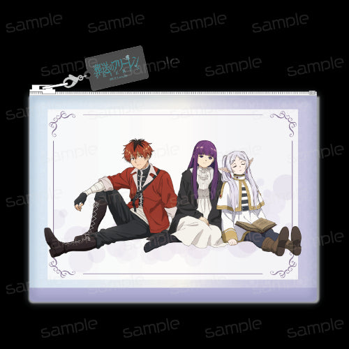 『葬送のフリーレン』合皮フラットポーチ【新パーティー(休憩)】【202506再販】