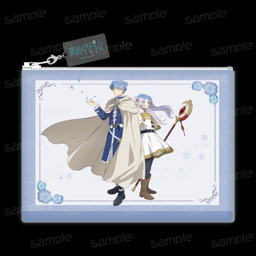 『葬送のフリーレン』合皮フラットポーチ 【蒼月草】【202509再販】