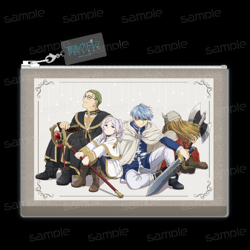 『葬送のフリーレン』合皮フラットポーチ 【勇者一行(休憩)】【202510再販】