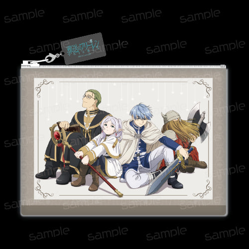 『葬送のフリーレン』合皮フラットポーチ 【勇者一行(休憩)】【202509再販】