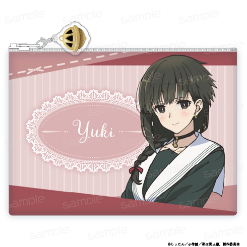 『君は冥土様。』描き下ろし 合皮フラットポーチ【雪&あげもち太郎】【202506再販】