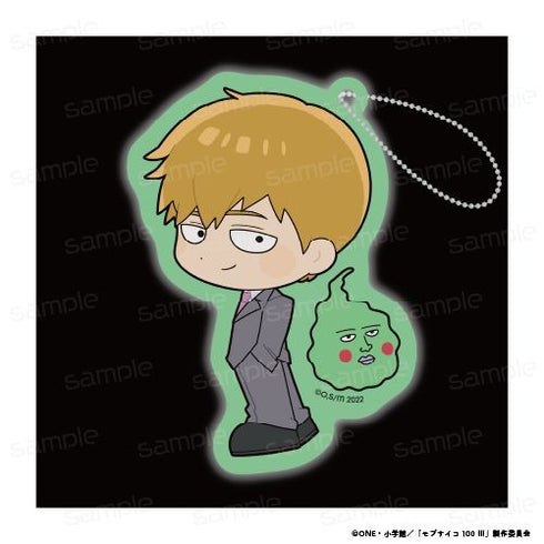 『モブサイコ100 III』蓄光アクリルキーホルダーwithエクボ【霊幻 新隆】【202604再販】