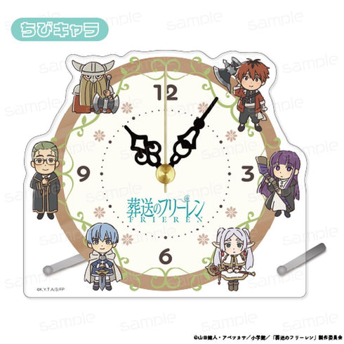 『葬送のフリーレン』ちんまりアクリル置時計【ちびキャラ】