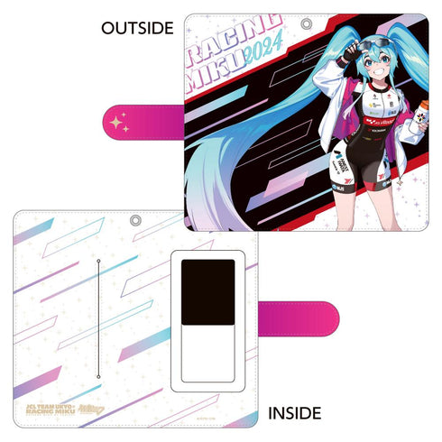 『レーシングミク』2024 JCL TEAM UKYO 応援Ver. 手帳型スマートフォンケース【202503再販】