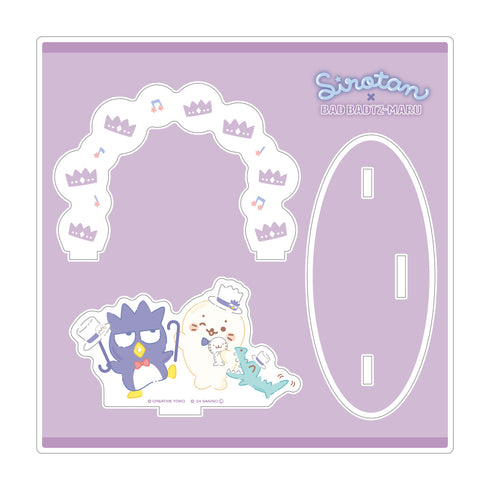 『しろたん×はぴだんぶい』アクリルジオラマ しろたん×バッドばつ丸